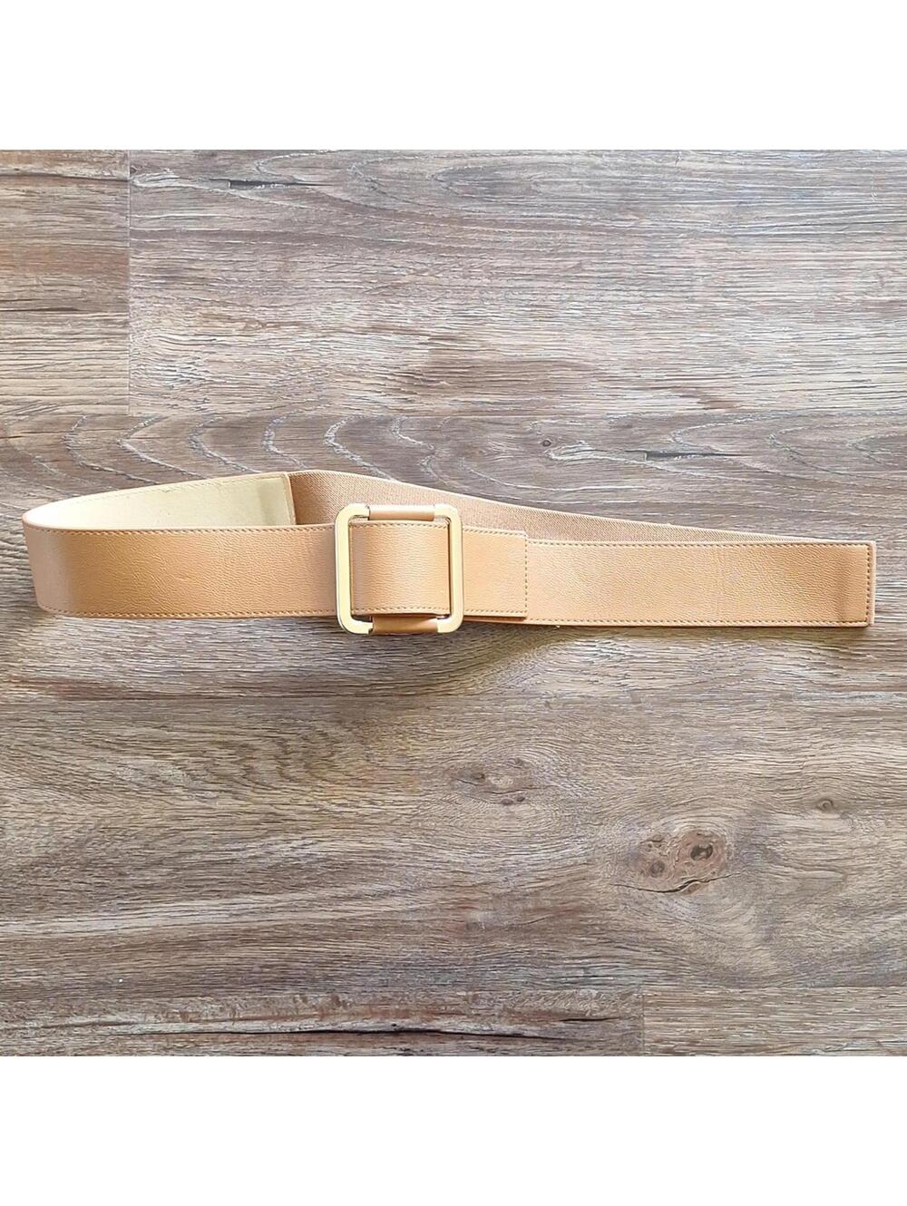 Nwt Lane Bryant Brown Square Buckle Pull Through Belt Size 22/24